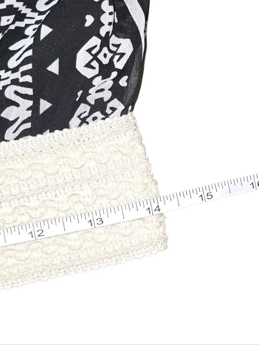 Beautees Boho Tribal Print High-Low Skirt